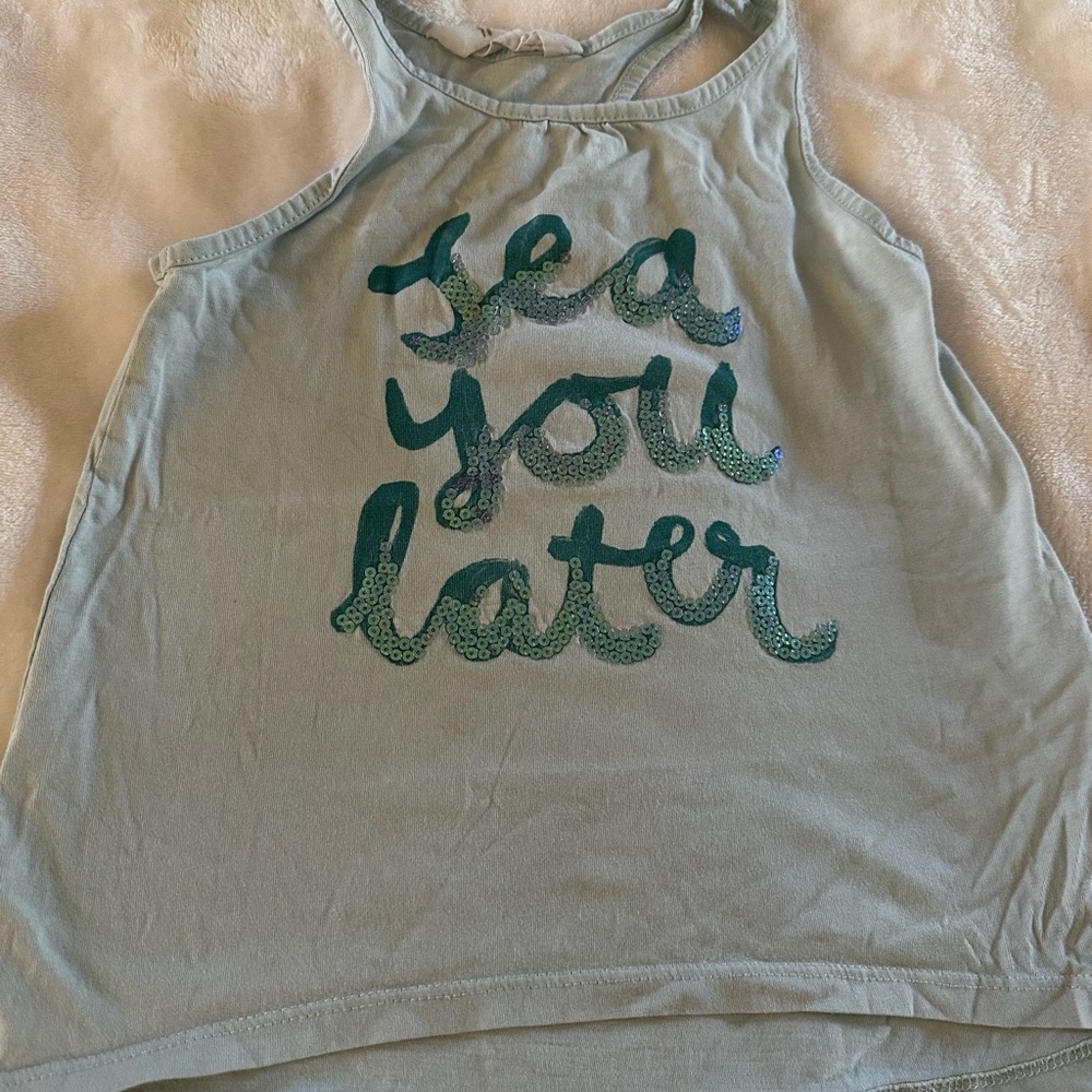 Sea Ya Later tank from H&M 4-6yr